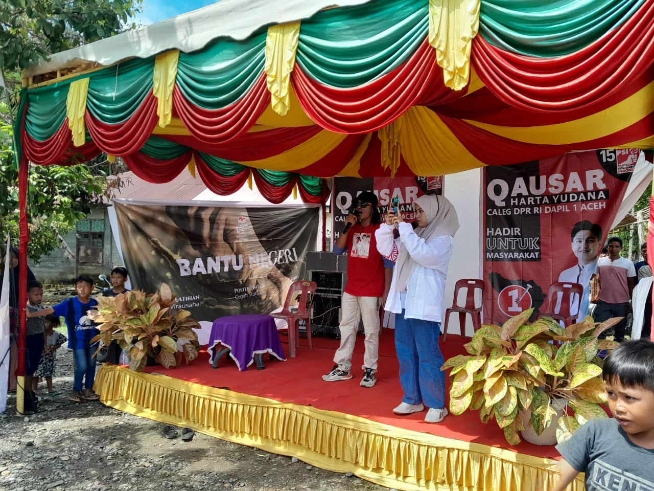 Caleg DPR-RI Dapil Aceh 1 Qausar Harta Yudana Kampanye Tatap Muka Dengan Masyarakat di Nagan Raya
