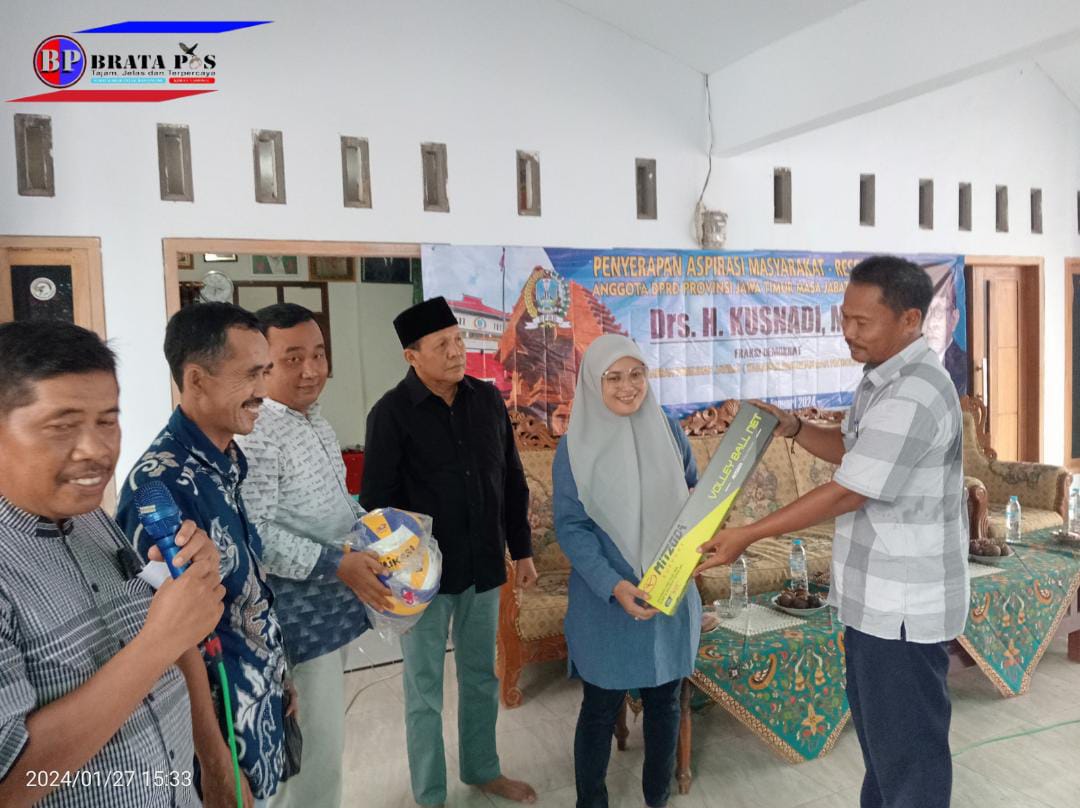 Anggota DPRD Jatim Berikan Bantuan Dalam Reses di Desa Sindet Anyar