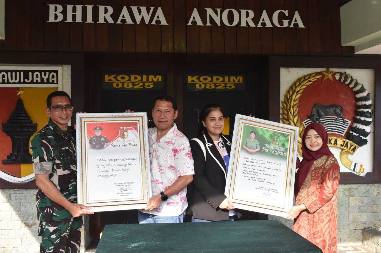Penutupan Apel Komandan Satuan, Dandim Sambut Kedatangan Pangdam V/Brawijaya di Makodim 0825/Banyuwangi