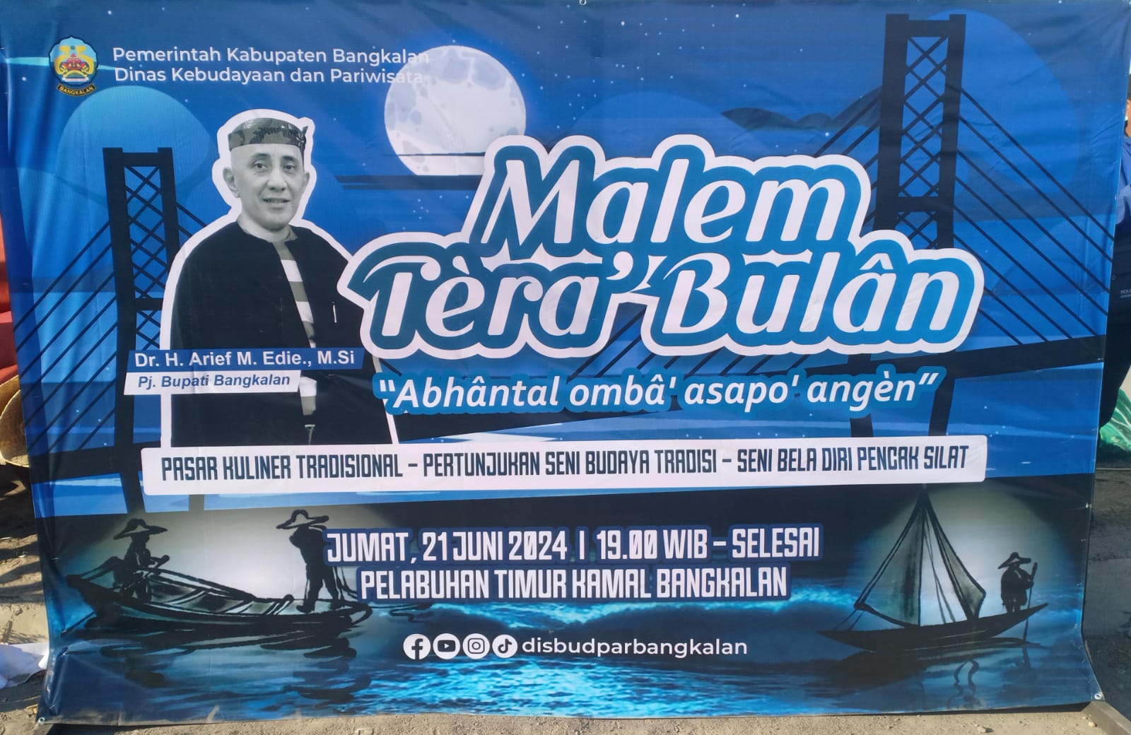 Acara Malem Terak Bulan, Abhantal Omba' Asapo' Angin Pelabuhan Timur Kamal Bangkalan.