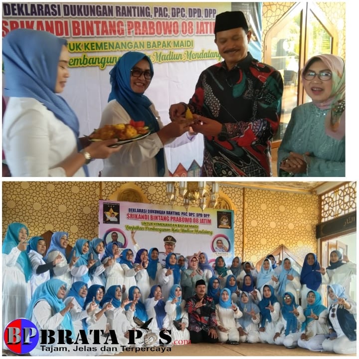 Mantan WaliKota Madiun Maidi, Resmi Dapat Dukungan Srikandi Bintang Prabowo 08 Jawa Timur 