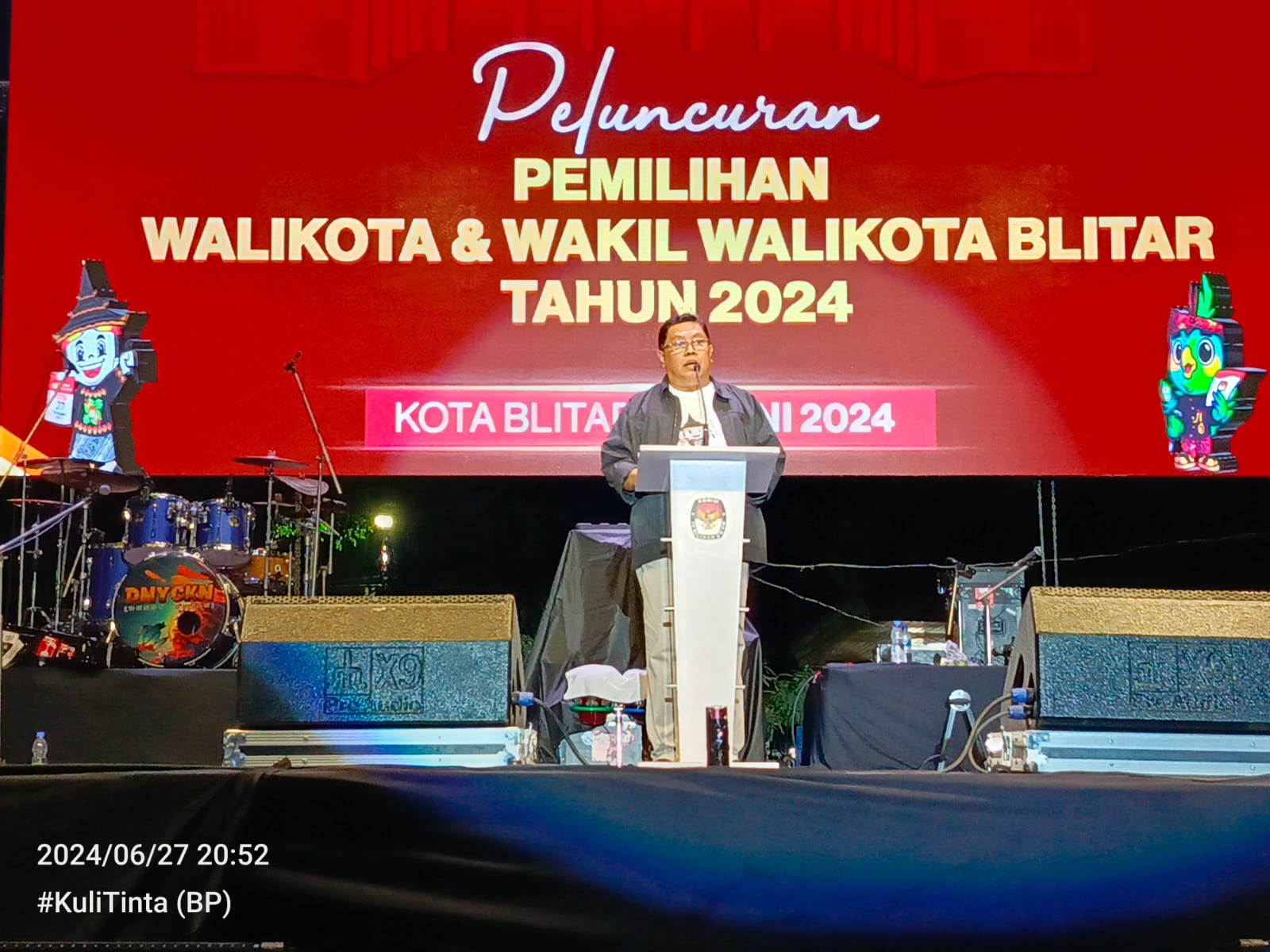 Hadiri Peluncuran Pilwali Kota Blitar 2024, Begini Harapan Wali Kota Blitar Santoso