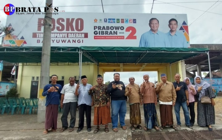 Puluhan Kyai Majelis Dzikir Nusantara Mendatangi Posko Pemenangan PRABOWO GIBRAN