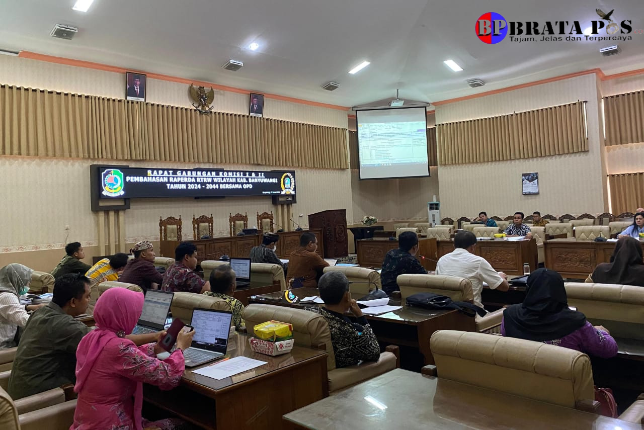 DPRD Bersama Eksekutif Lanjutkan Pembahasan Raperda RTRW Banyuwangi 2024-2044