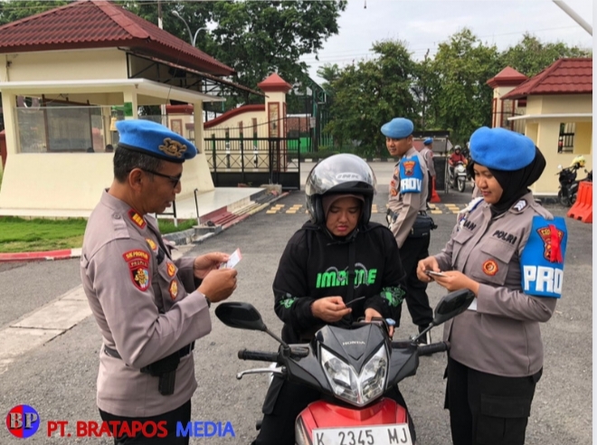 Gelar Gaktibplin Propam Polres Grobogan Razia Knalpot Brong