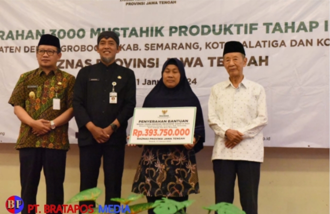 Baznas Jateng Salurkan Bantuan Usaha Produktif