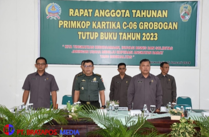 Kodim Grobogan Gelar Rapat Anggota Tahunan Primer Koperasi Kartika