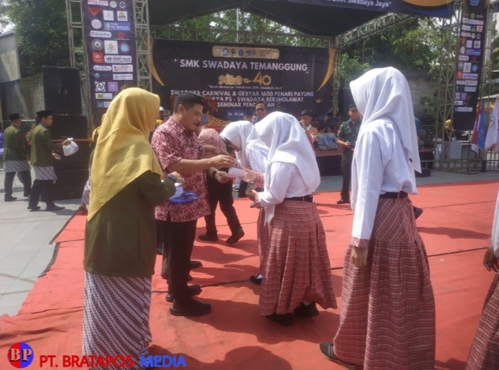 Milad Ke-40 SMK Swadaya Temanggung Salurkan Beasiswa, Baksos dan Pentas Budaya