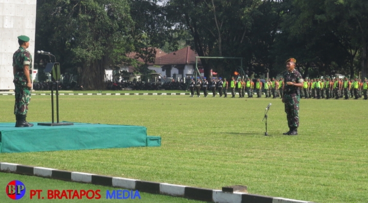 Irdam IV/Diponegoro Pimpin Apel Kesiapan Pengamanan Pemilu 2024 se-Wilayah Kedu