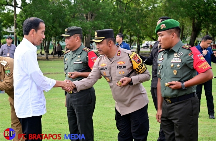 Kunjungan RI-1 Berjalan Lancar, Presiden Joko Widodo Apresiasi Personel TNI-Polri Blora
