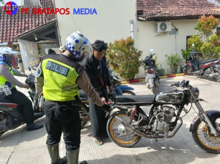 Razia Knalpot Brong, 64 Kendaraan Dijaring Polres Grobogan