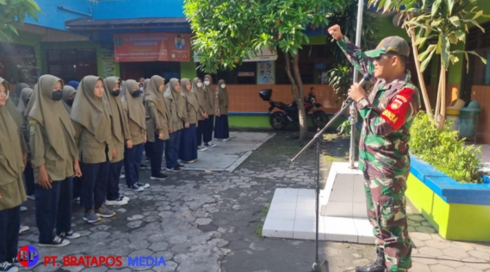 Babinsa Tipes Berikan Semangat dan Motivasi Cinta Tanah Air