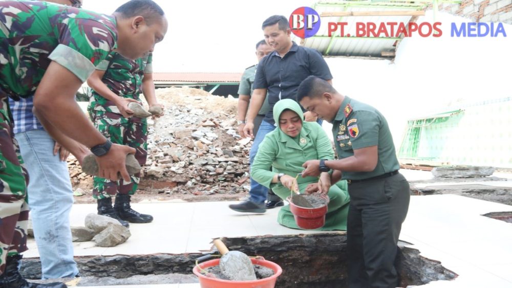 Dandim 0808/Blitar Pimpin Peletakan Batu Pertama Pembangunan Masjid Al Ikhlas