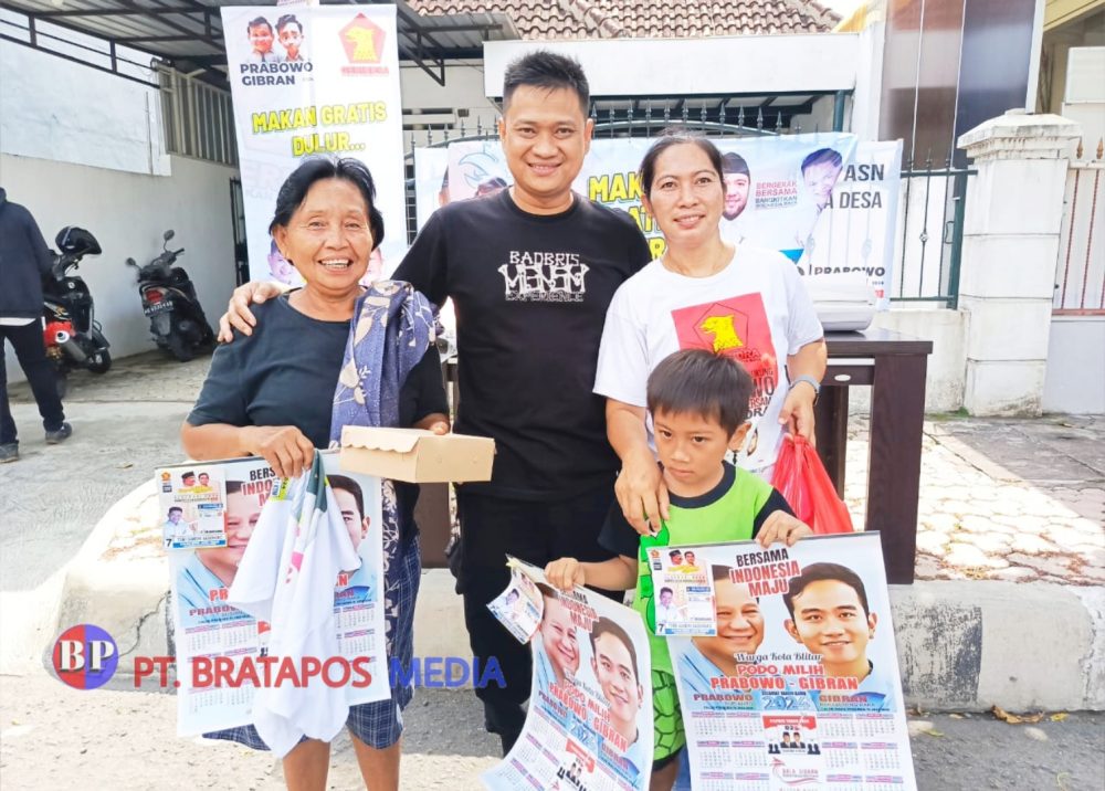 Upaya Angkat Komoditas Telur Blitar, Tomi Gandhi dan Mahardika Soekarno Caleg Gerinda Bagikan Makan Gratis Dengan Menu Variatif