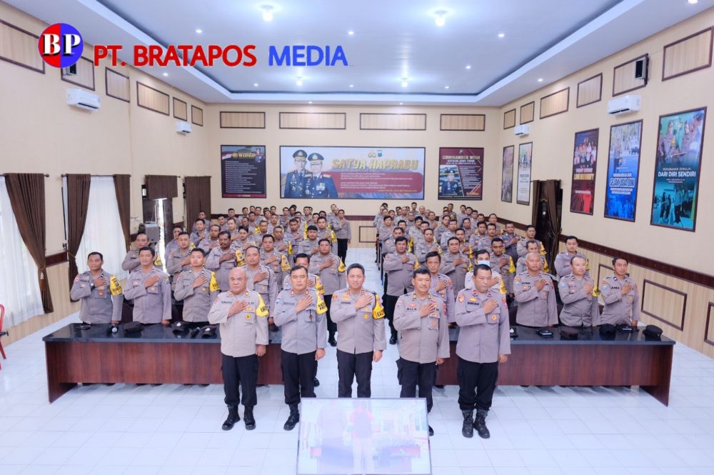 Beri Pengarahan Personel, Kapolres Blitar Kota Ingatkan Tugas dan Kewajiban Bhabinkamtibmas