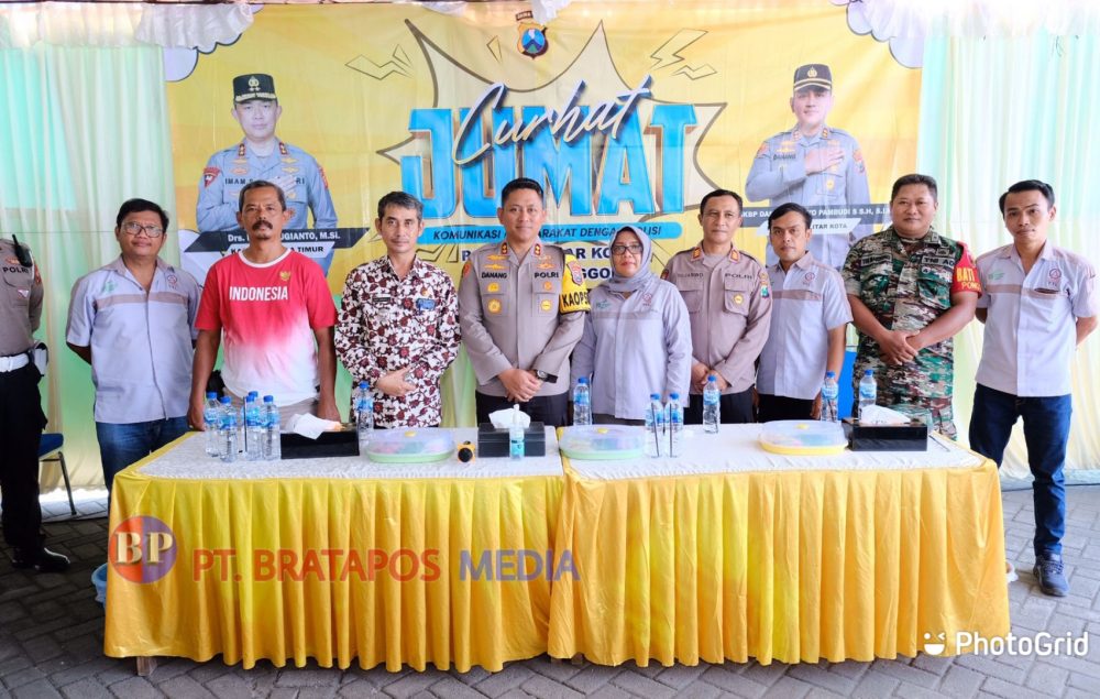 Jumat Curhat, Kapolres Blitar Kota Sambangi Karyawan Pabrik Triplek PT Tri Tunggal Laksana, Beri Pesan Kamtibmas
