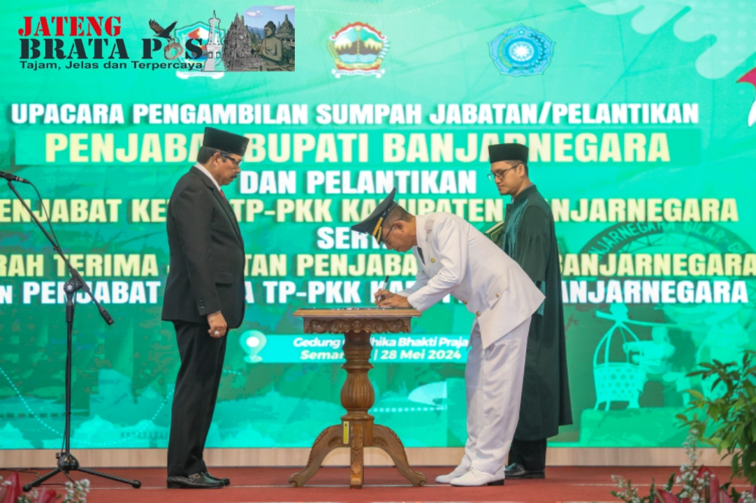 Lantik Pj Bupati Banjarnegara, Pj Gubernur: Harus Punya Komitmen dan Target