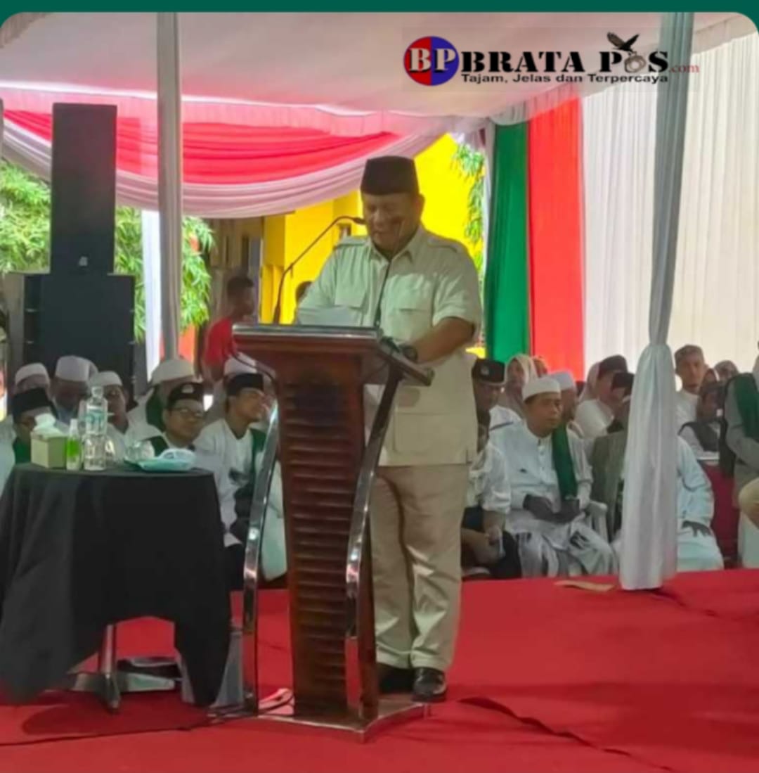 Ribuan Masyarakat Hadiri Kunjungan Capres Prabowo Subianto di Pondok Pesantren IGM dan Bayt Al-Qur'an Al -Akbar