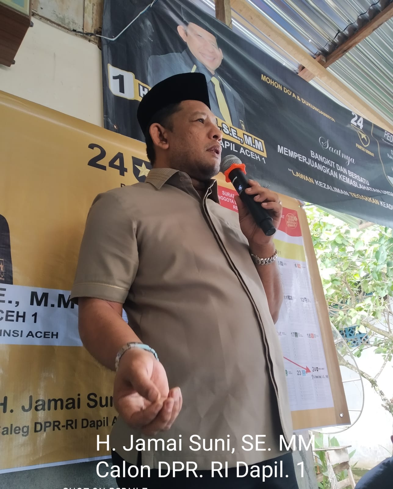 Tokoh Muda Barat Selatan,H.Jamai Suni Calon Anggota DPR-RI Silahturahmi Bersama Masyarakat Di Kediaman TR. Sabaruddin