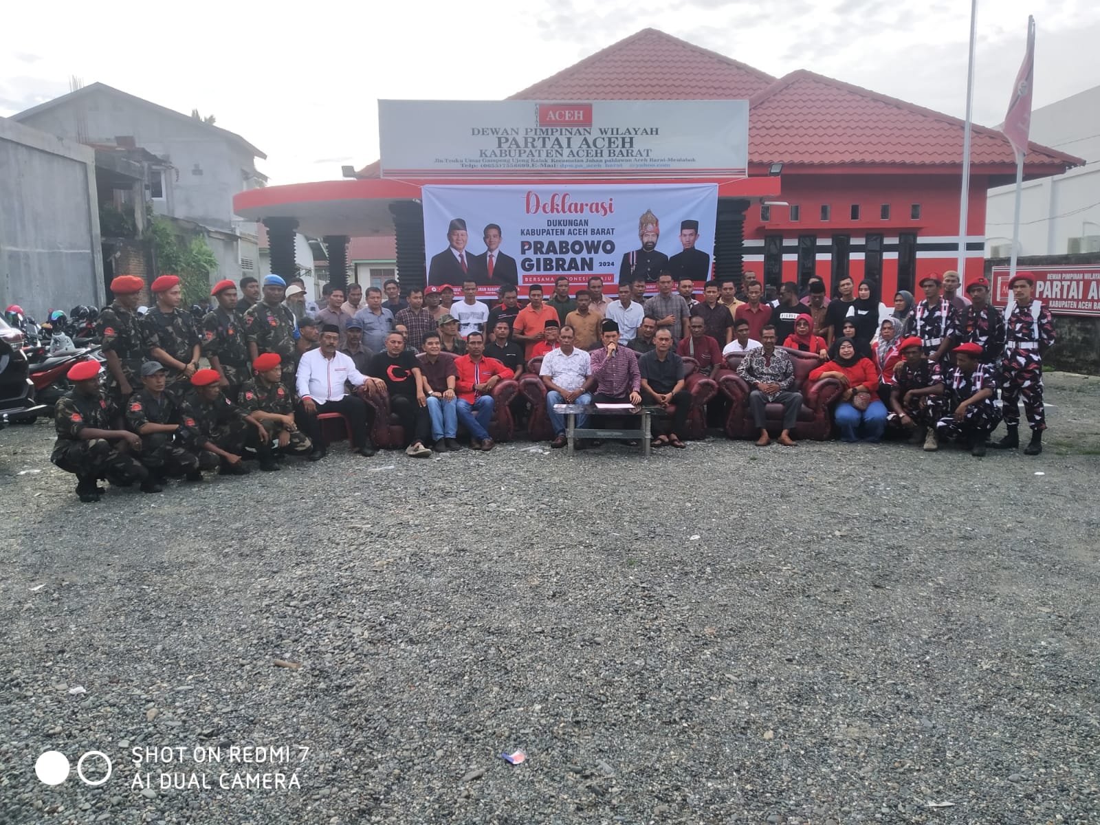 Partai Aceh dan KPA Wilayah Aceh Barat Deklarasi Memenangkan Prabowo-Gibran