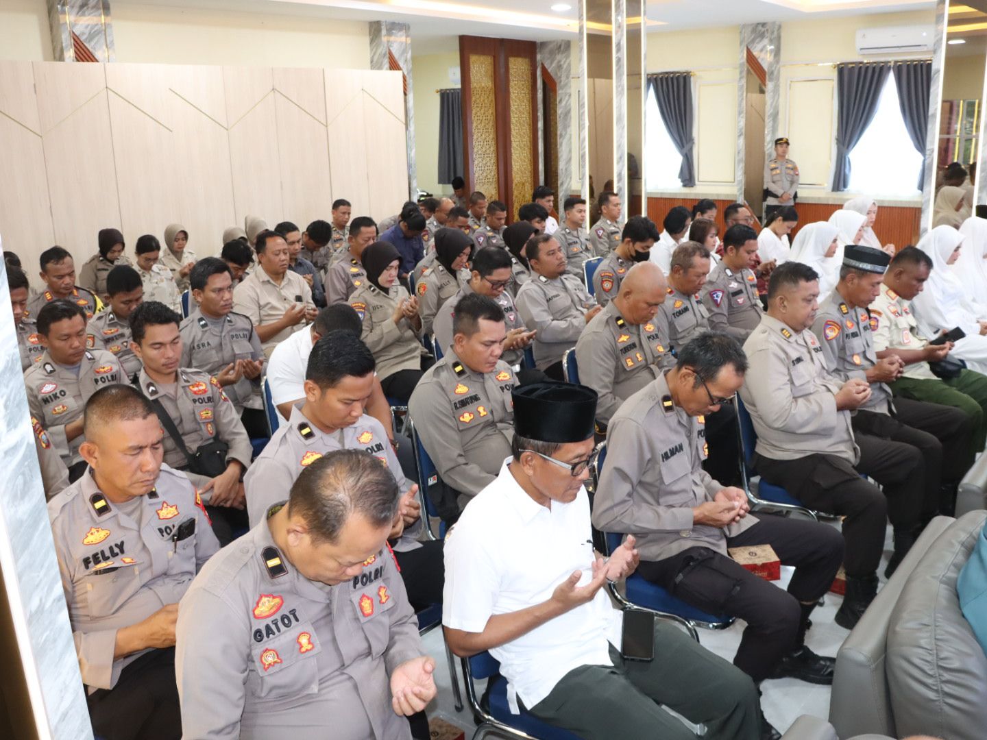 Jelang Pemilu Damai 2024, Polres Karimun Gelar Doa Bersama Lintas Agama