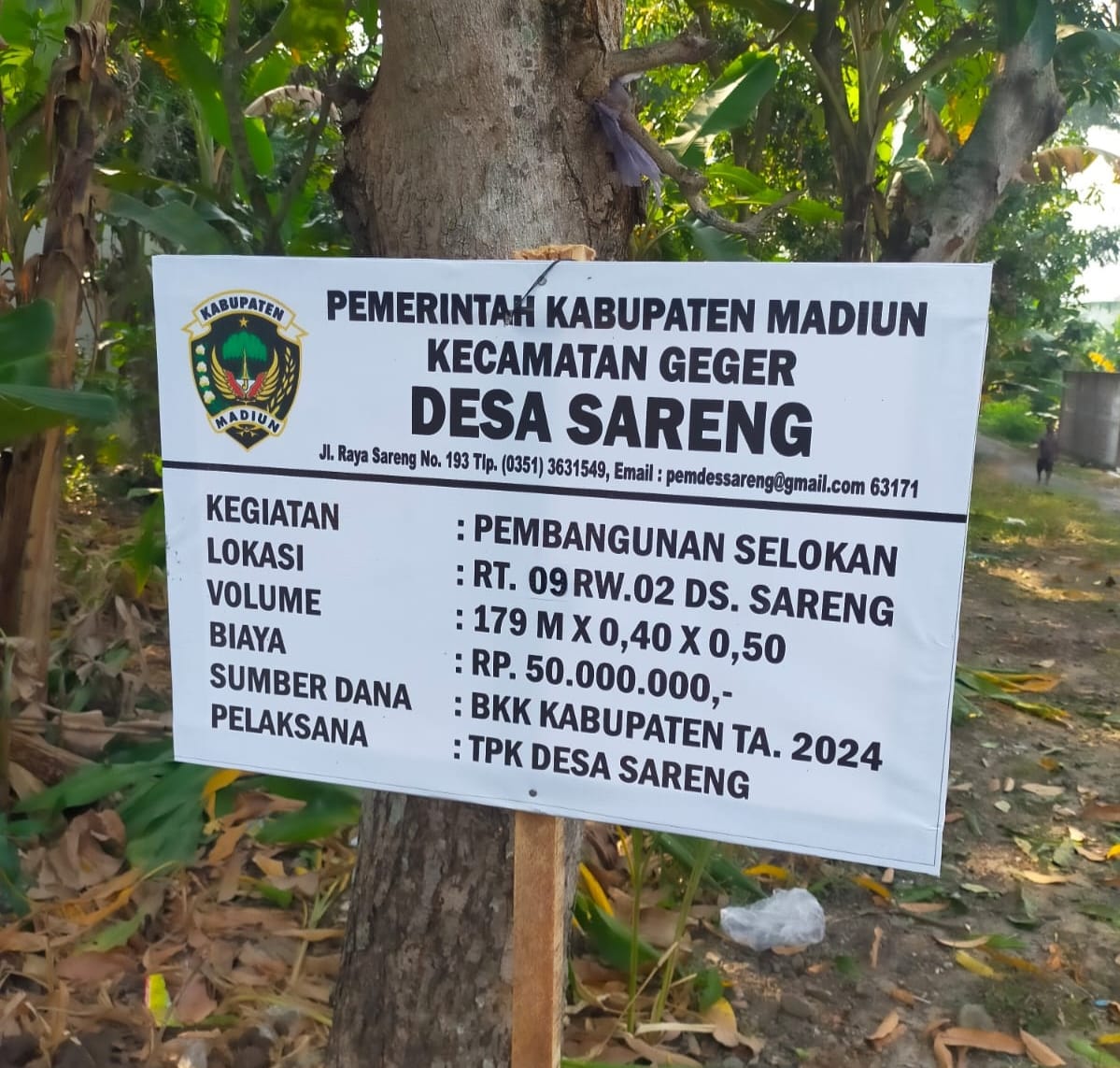 Optimalisasi Drainase Desa Sareng Demi Kesejahteraan Warga