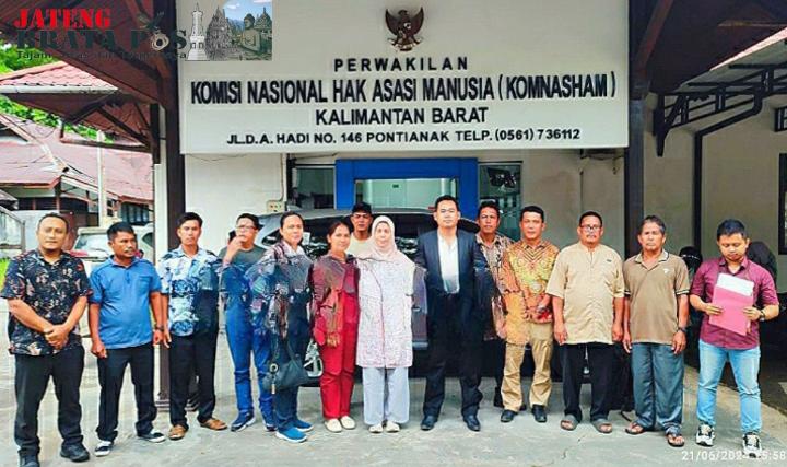 Didampingi Pengacara, Masyarakat Desa Sinar Kuri dan Suka Ramai Datangi Komnas HAM Kalbar