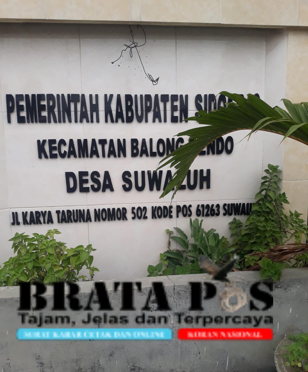 Di Duga Dua Paket Kegiatan Desa Suwaluh Kecamatan Balongbendo Rugikan Negara Ratusan Juta