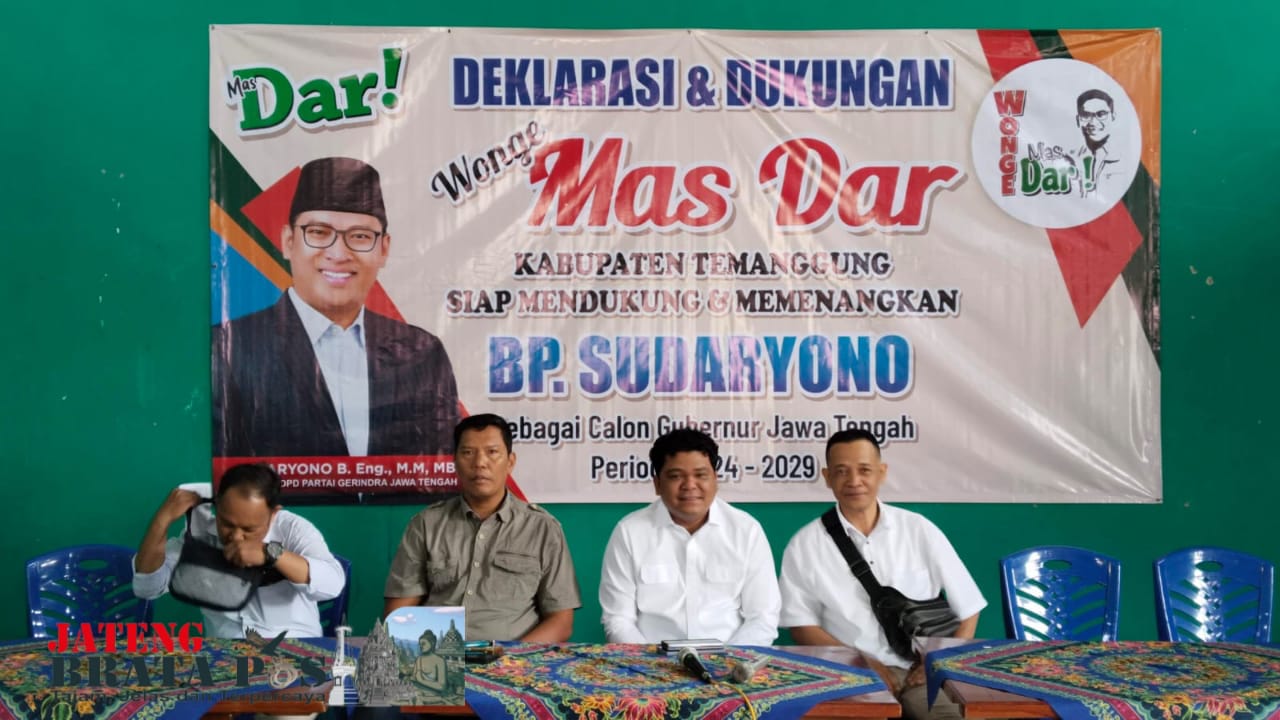 Deklarasi Warga Temanggung Untuk Mendukung dan Memenangkan Sudaryono Menjadi Gubernur Jawa Tengah