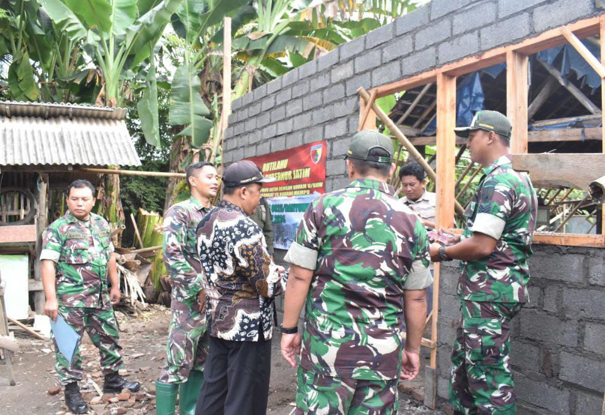 Kasdim 0825/Banyuwangi Kroscek Pembangunan Rutilahu di Wilayah Koramil Jajaran