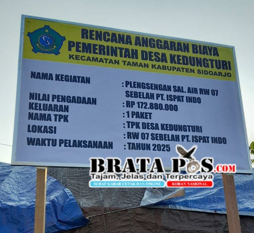 Aneh Sekali Pembangunan Plengsengan Saluran Air  RT 07 Desa Kedungturi Kecanatan Taman