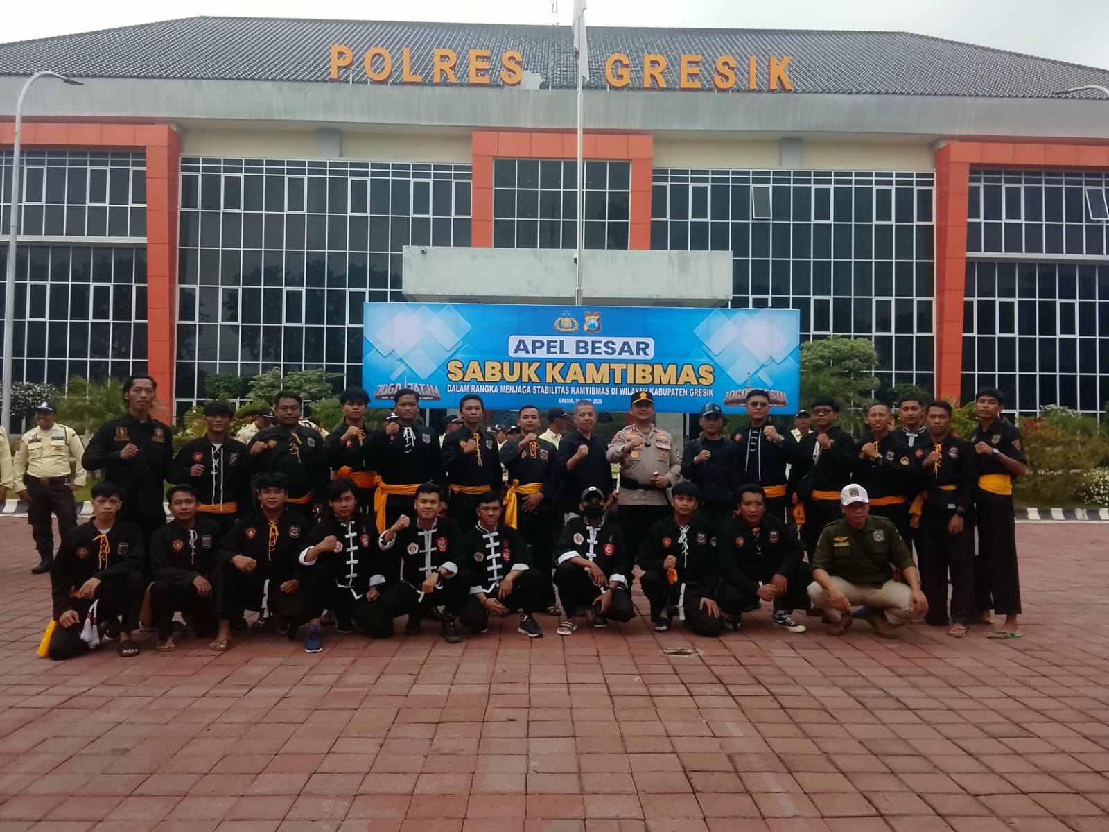 Apel Besar “Sabuk Kamtibmas”, Sinergi Polres Gresik dan PSHW TM Perkuat Stabilitas Wilayah