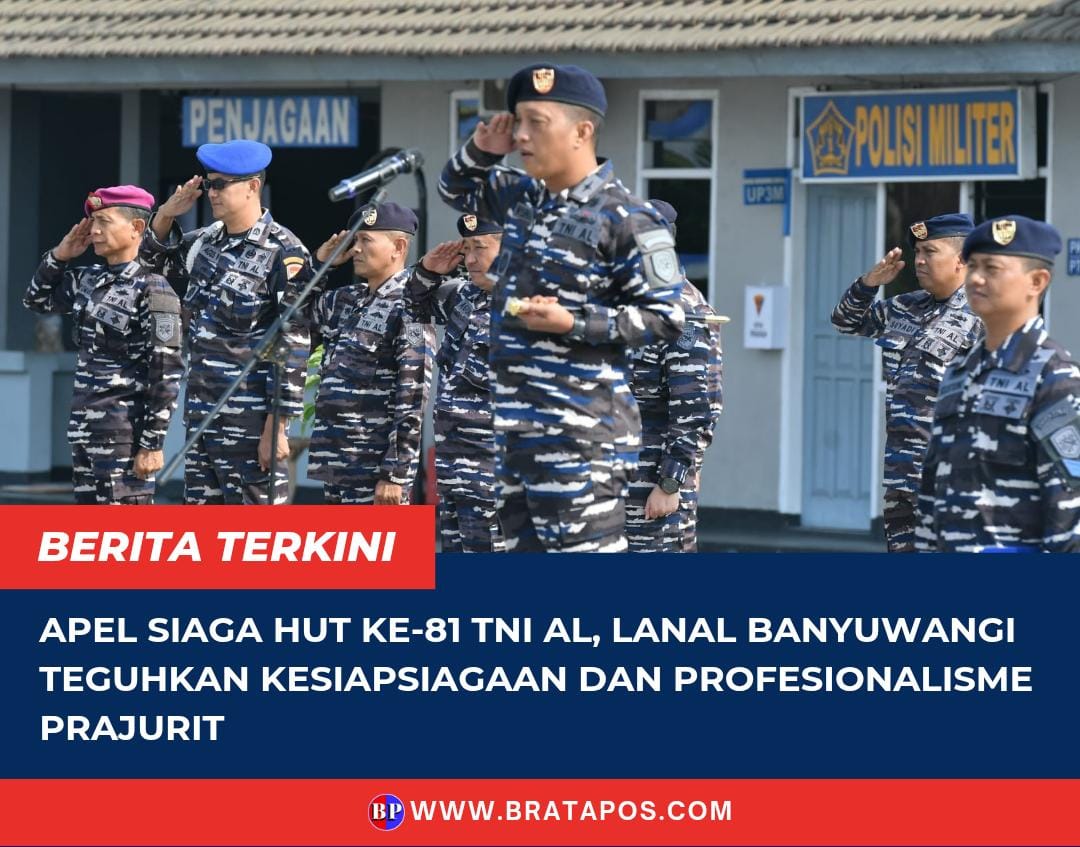 Apel Siaga HUT ke-81 TNI AL, Lanal Banyuwangi Teguhkan Kesiapsiagaan dan Profesionalisme Prajurit