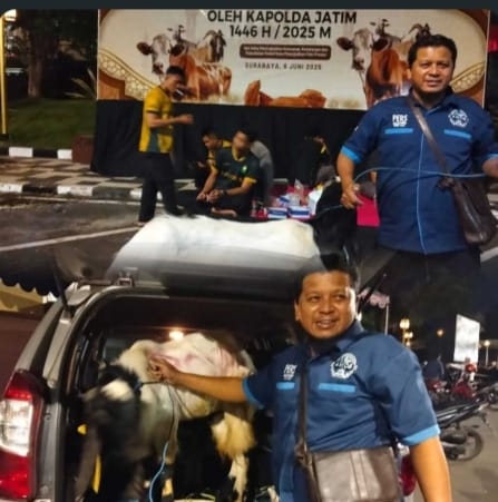 AWOS Bersama Polda Jatim dan Polresta Sidoarjo: Sinergi Dalam Semangat Berbagi Di Idul Adha