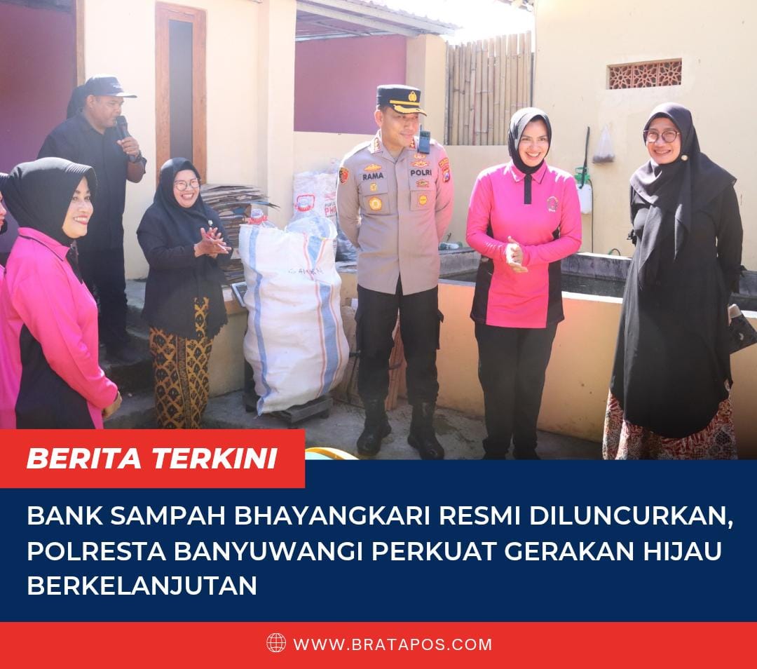 Bank Sampah Bhayangkari Resmi Diluncurkan, Polresta Banyuwangi Perkuat Gerakan Hijau Berkelanjutan