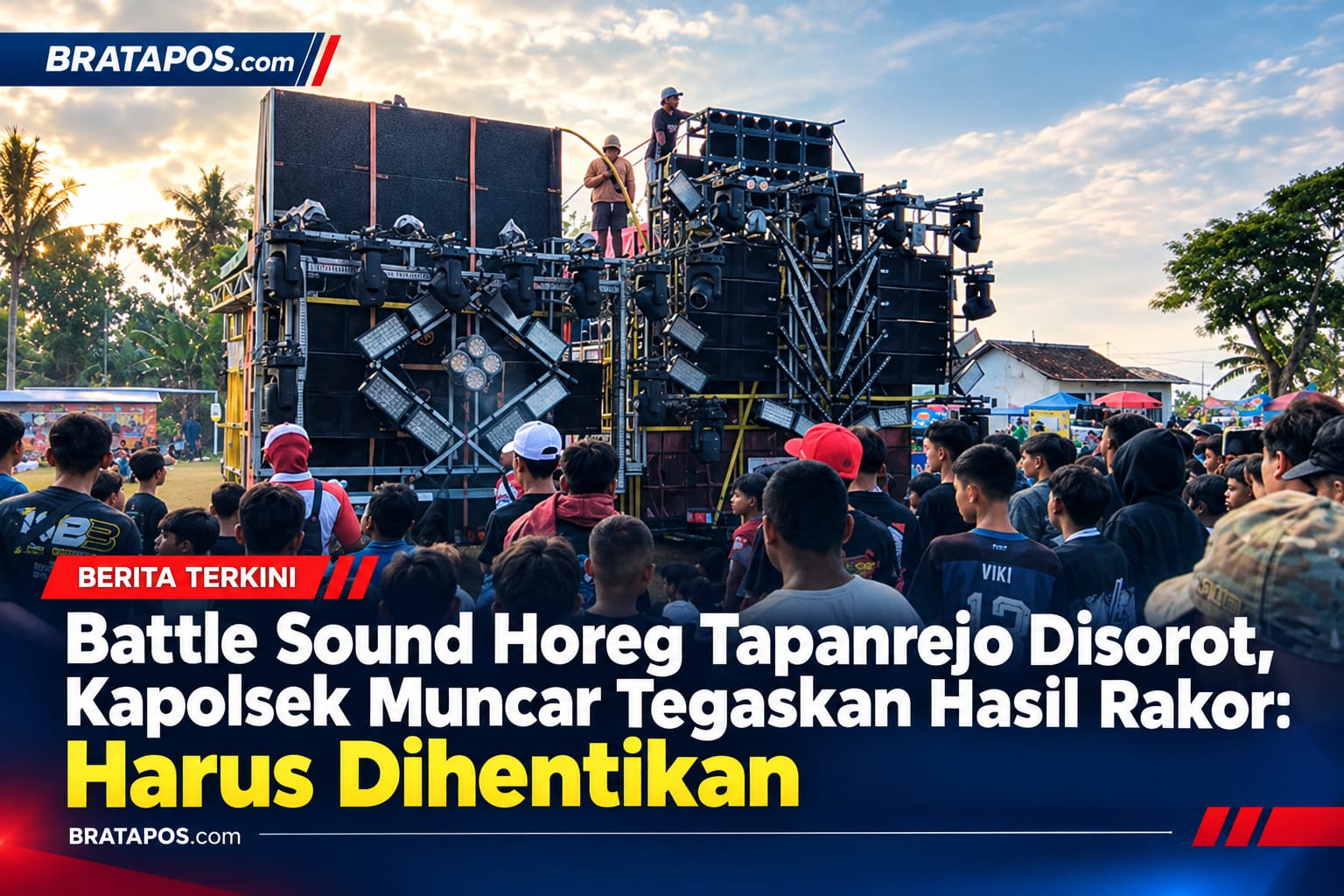 Battle Sound Horeg Tapanrejo Disorot, Kapolsek Muncar Tegaskan Hasil Rakor: Harus Dihentikan