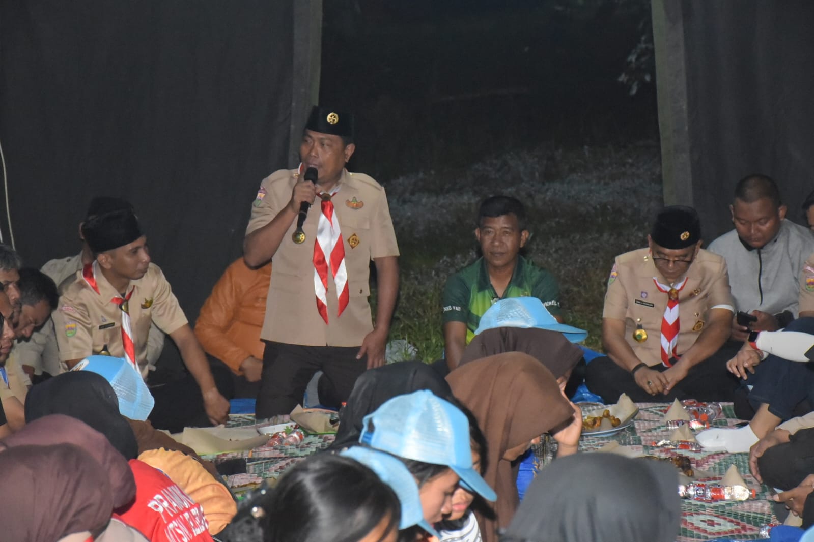 Bermalam Bersama Kontingen Jamdasu XI, Wabup Dorong Pramuka Jadi Generasi Membanggakan Deli Serdang