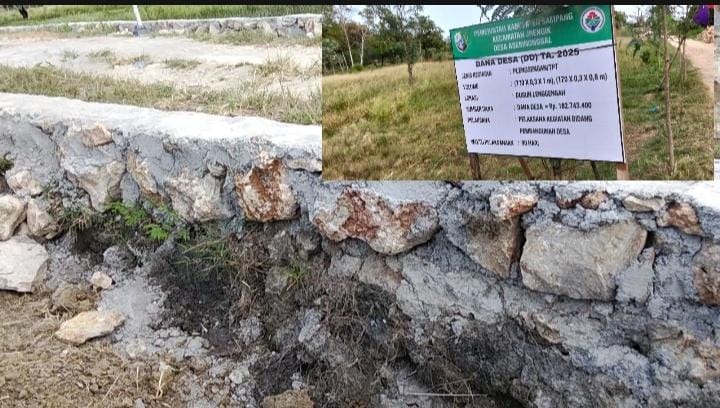 Bongkar," Pembangunan Plengsengan Desa Asem Nonggal Berkwalitas Buruk, Terindikasi Praktik Tindak Korupsi