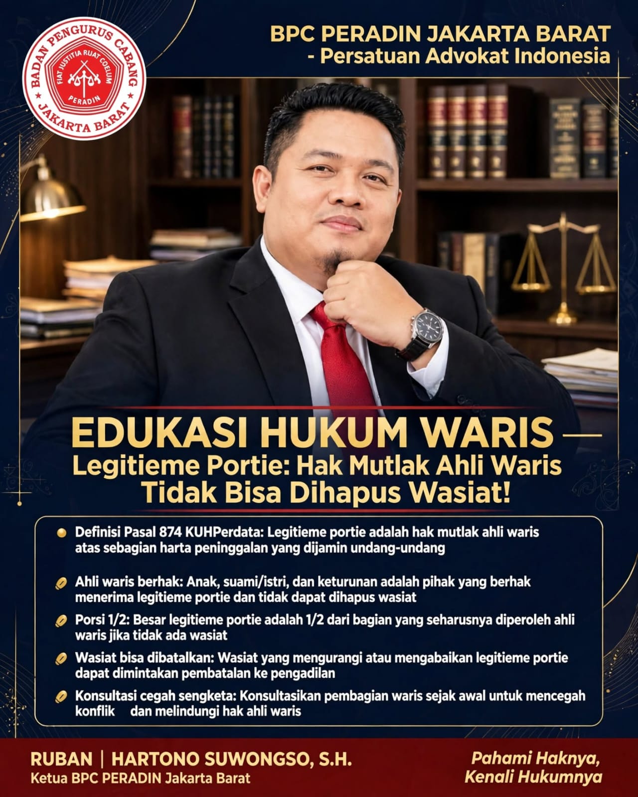 BPC PERADIN JAKBAR Beri Edukasi Penting: Bagi Waris