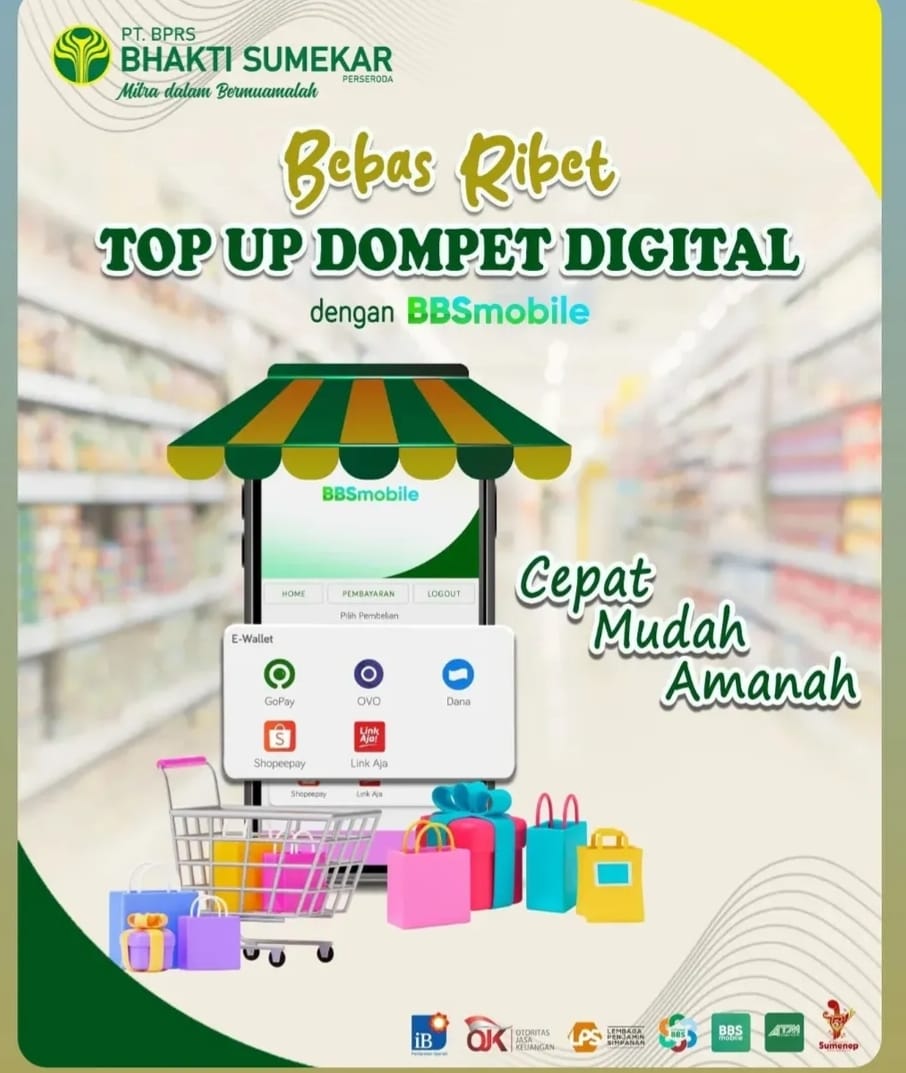 BPRS Bhakti Sumekar Luncurkan 'Bebas Ribet Top Up Dompet Digital Dengan BBS Mobile