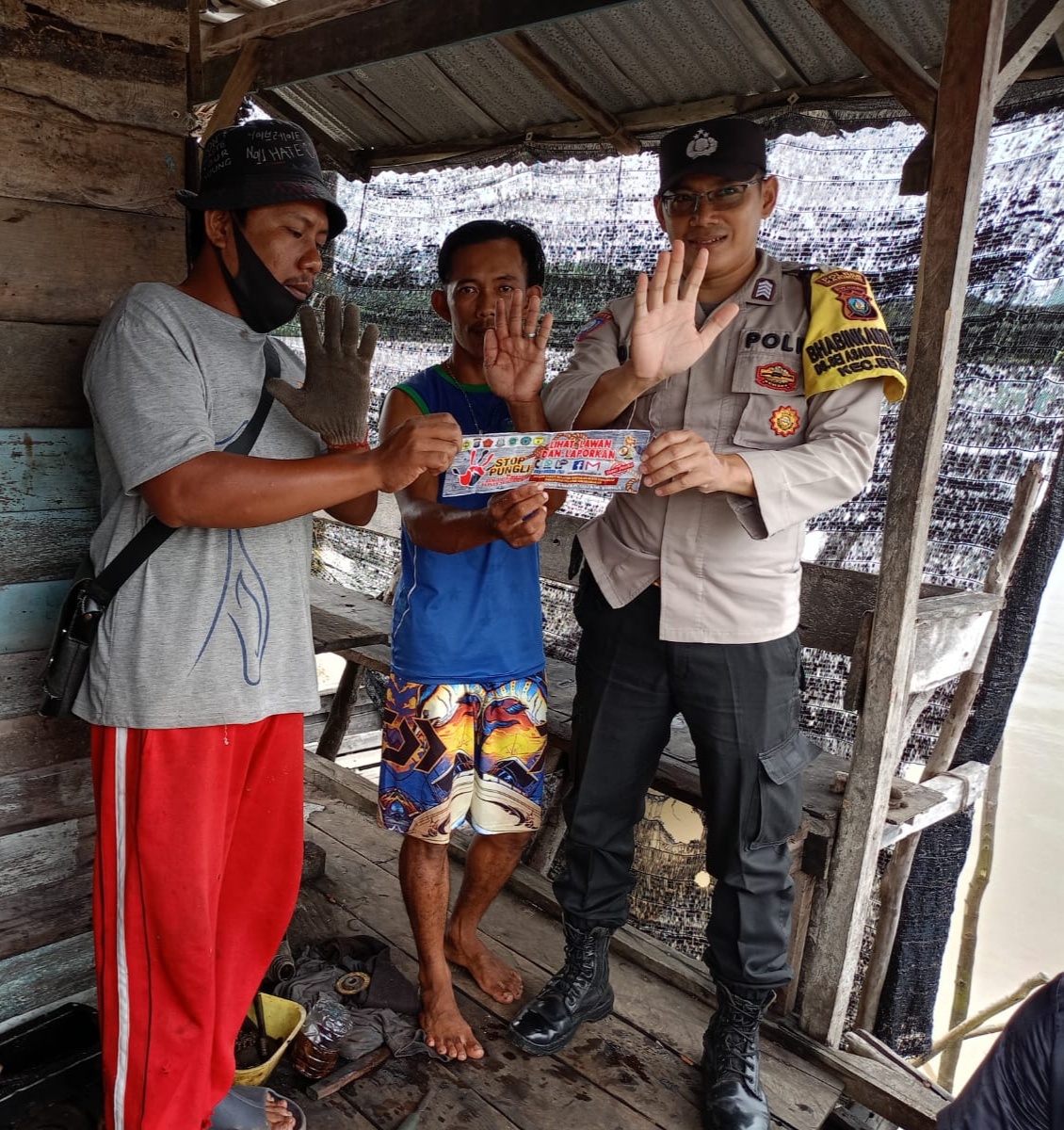 BRIPKA Suryadi, Bhabinkamtibmas Polsek Kuba Polres Karimun, Sosialisasikan Saber Pungli kepada Warga Desa Sei Asam