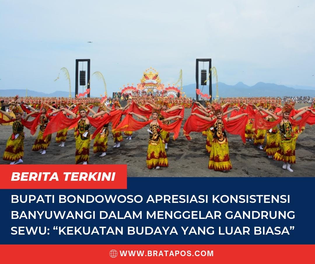 Bupati Bondowoso Apresiasi Konsistensi Banyuwangi dalam Menggelar Gandrung Sewu: “Kekuatan Budaya yang Luar Biasa”