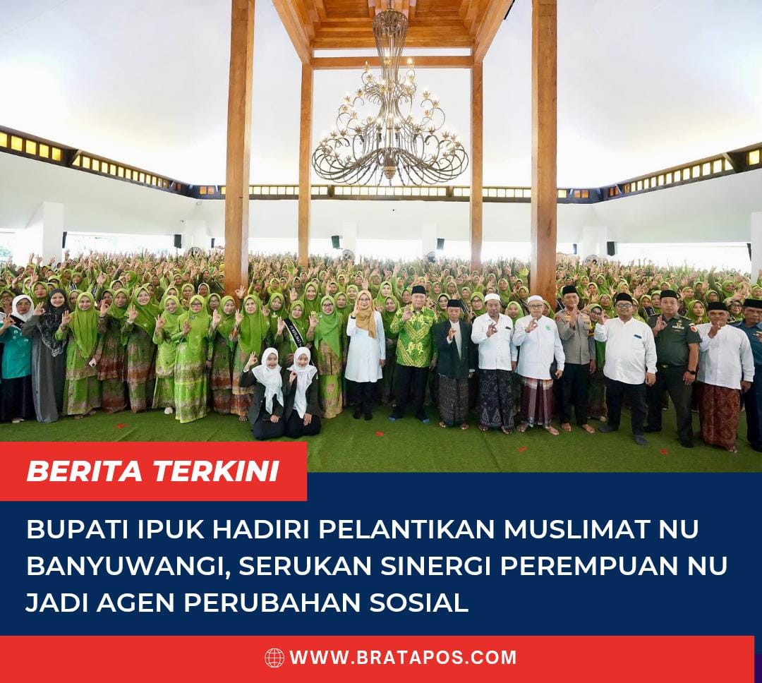 Bupati Ipuk Hadiri Pelantikan Muslimat NU Banyuwangi, Serukan Sinergi Perempuan NU Jadi Agen Perubahan Sosial