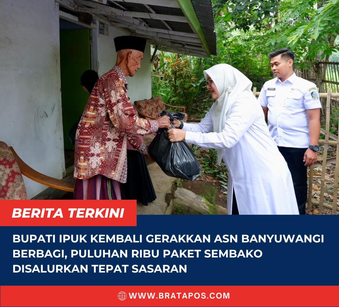 Bupati Ipuk Kembali Gerakkan ASN Banyuwangi Berbagi, Puluhan Ribu Paket Sembako Disalurkan Tepat Sasaran
