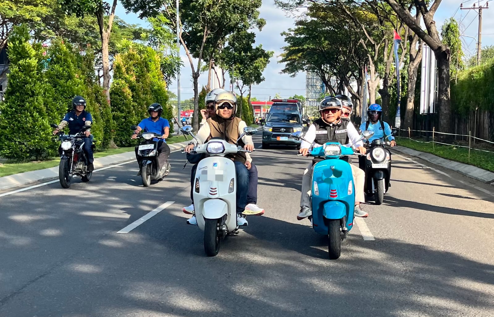 Bupati Subandi Ikut Meriahkan Scooter Riding di Lanudal Juanda