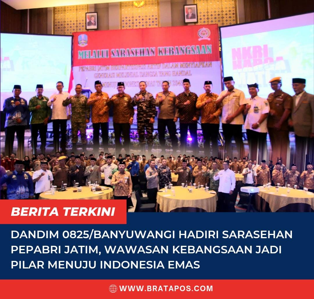 Dandim 0825/Banyuwangi Hadiri Sarasehan PEPABRI Jatim, Wawasan Kebangsaan Jadi Pilar Menuju Indonesia Emas