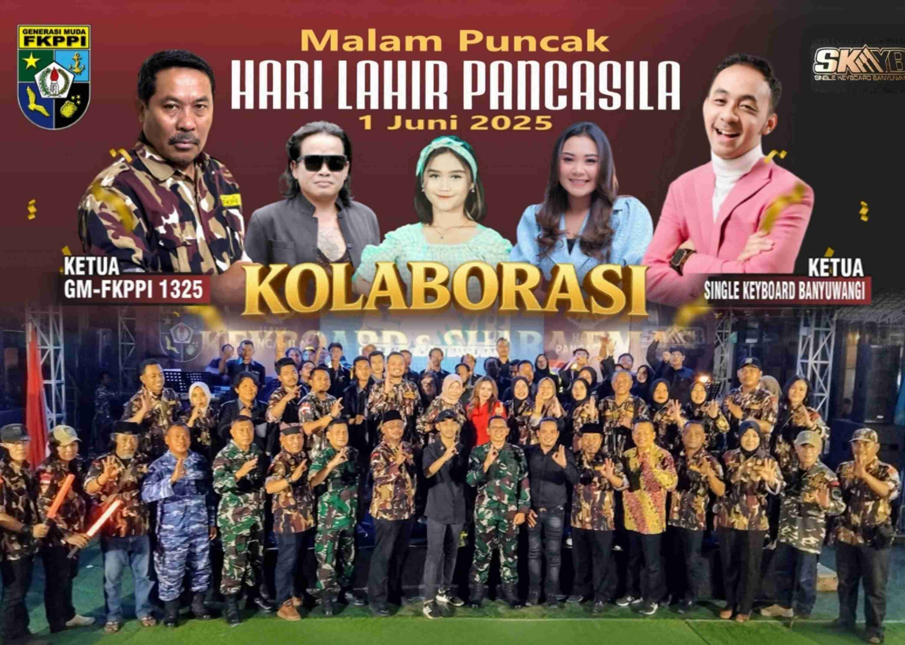 Dari Banyuwangi untuk Indonesia,  Malam Puncak Hari Lahir Pancasila GM FKPPI Hadirkan Kolaborasi Visioner dan Gagasan Besar