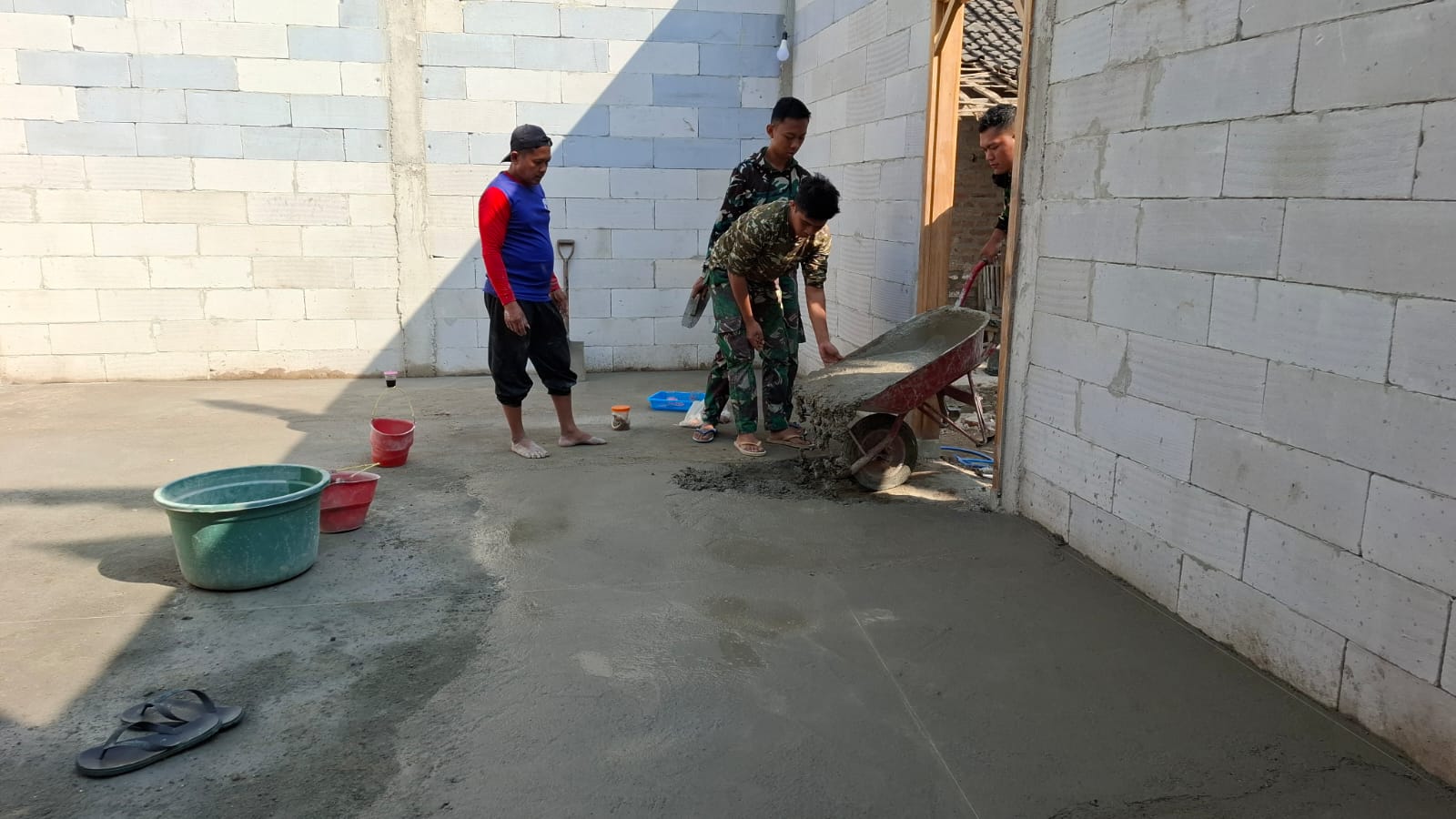 Di Dukung Bahan Material Bagus, Jaminan Kualitas Pembangunan Sasaran Fisik TMMD Ke-129 Kodim 0802/Ponorogo