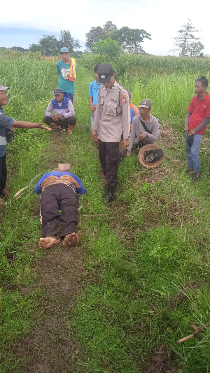 Diduga Karena Sakit, Seorang Pekerja Tebu di Magetan Meninggal Dunia Saat Istirahat di Sawah