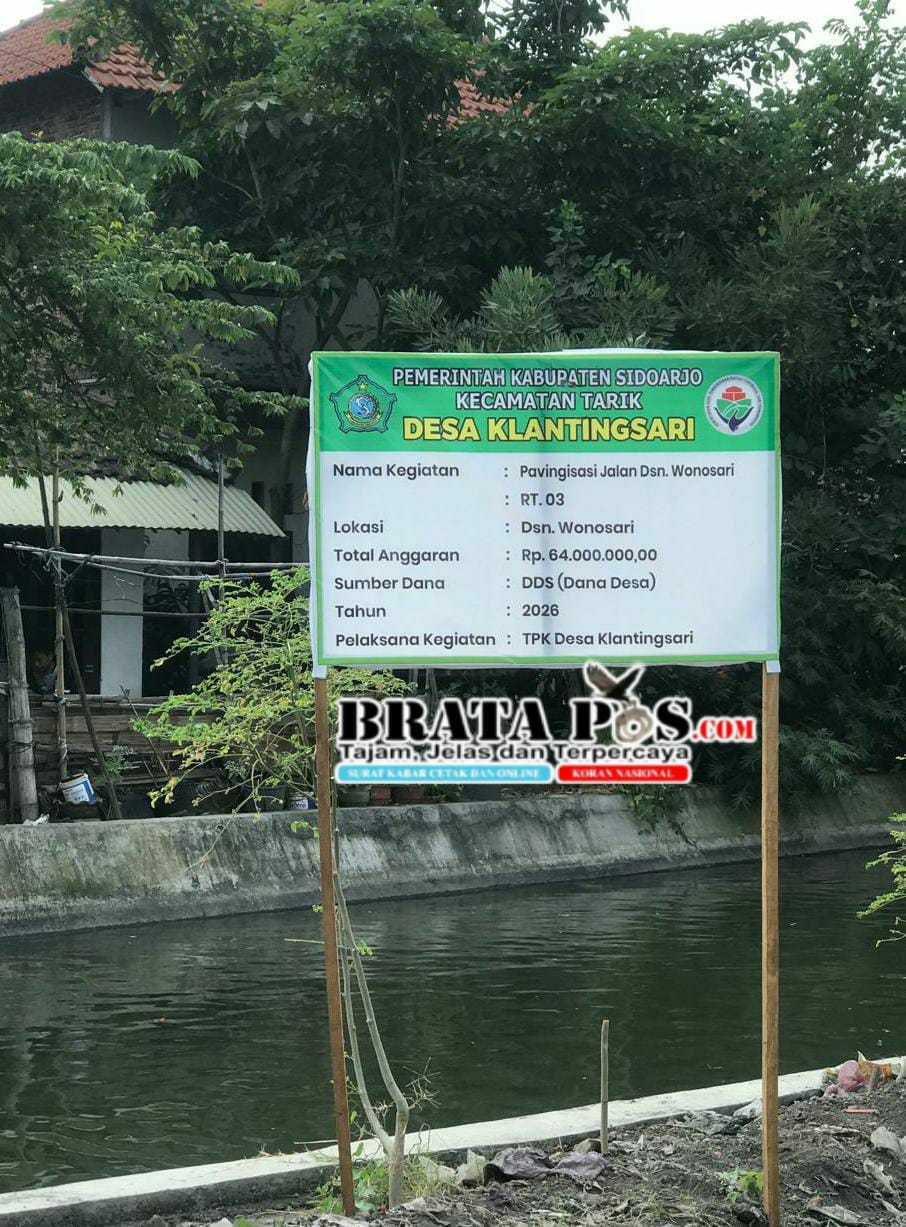 Diduga Kemahalan Pavingisasi Dusun Wonosari Desa Klantingsari Kecamatan Tarik